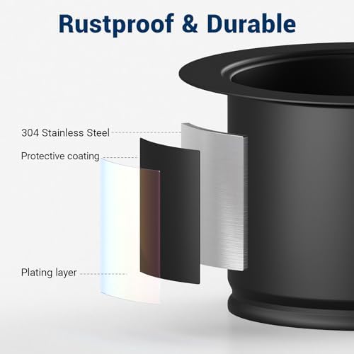 Kitchen Extended Garbage Disposal Flange Strainer Stainless Steel Flange Kit - Image 4
