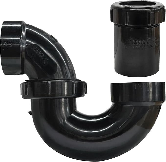 Lesso 1-1/2 Inch DWV ABS Undersink P Trap by LESSO