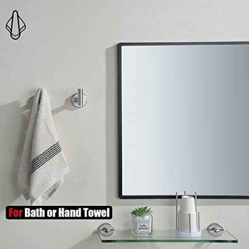 JQK Bathroom Towel Hook Brushed, Coat Robe Clothes Bath Wall Hooks - Image 4