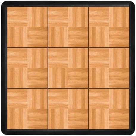 Flooring Inc's 3/8" Thick Interlocking Lightweight Plastic Practice Dance Floor by IncStores