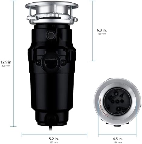 Waste Maid Garbage Disposal, Continuous Feed, 1/3 HP Builders - Image 3