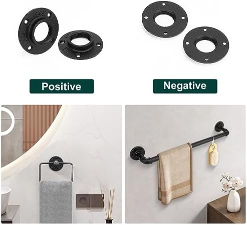 Industrial Pipe Floor Flange, Heavy Duty Malleable Iron Pipe Fittings, Wall - Image 2