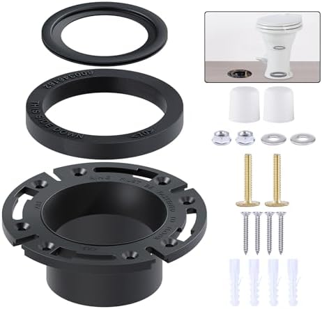 RV Toilet Seal and 3'' Floor Flange Kit by boeemi
