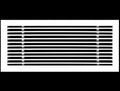 HVAC Premium 24"W X 4"H Linear Aluminum Clip-On Bar Return Air Grille by HVACPremium