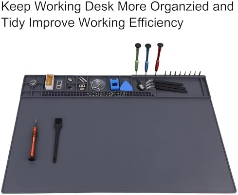 Premium Heat Resistant 932°F 22"x 14.2" Magnetic Silicone Soldering Mat - Image 2