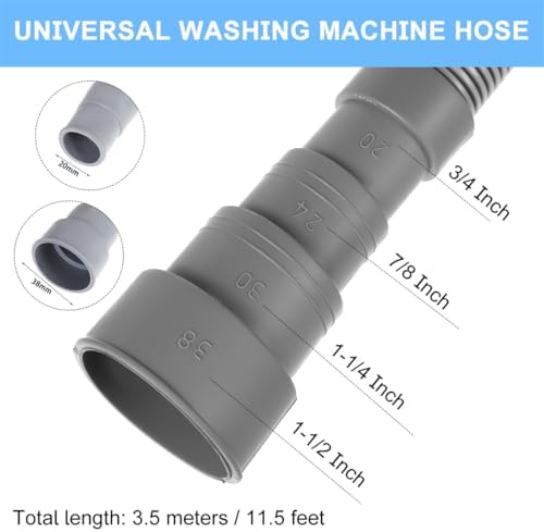 Washing Machine Drain Hose Universal 11.4 FT Dishwasher Drainage Hose Flexible - Image 3