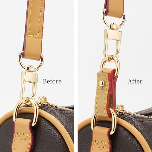 DEVPSISR 2Pcs Vachetta Leather D Rings - Image 3
