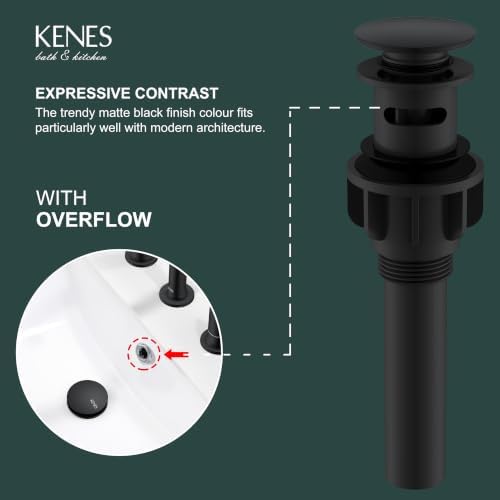 KENES 2 Pack Bathroom Sink Drain - Image 3