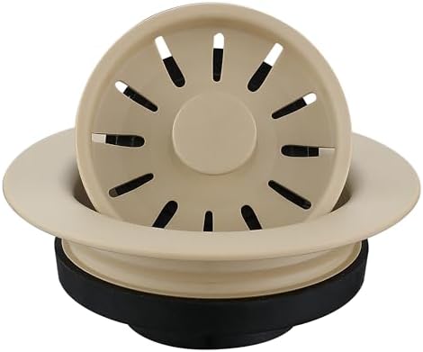 Karran QDFBI Decorative Disposal Flange in Bisque, Fits 3.5 Inc Standard Sink by Karran