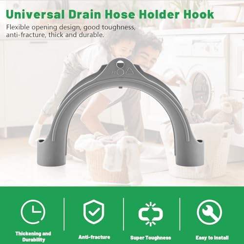 U Shape Washer Drain Hose Hook for Washing, Dishwashers, Sink Srain Hoses - Image 4