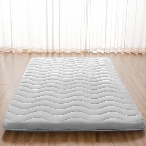 Japanese Futon Floor Mattress, 100% High Density Comfortable Foam, 3.5" Thicken by SchnauzerHome