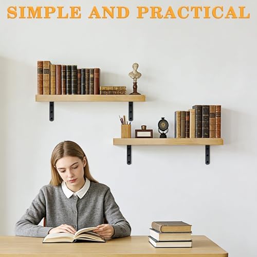 Alise 6Pcs Floating Shelf Brackets - Image 2