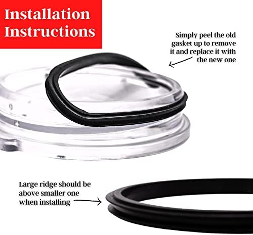 2 Pack Rubber Seal Replacement Gaskets - Image 3