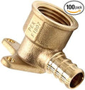 EFIELD Pex 1/2 Inch x 1/2 Inch Female NPT Drop-Ear Elbow | PEX Brass Crimp by EFIELDPEXTUBING