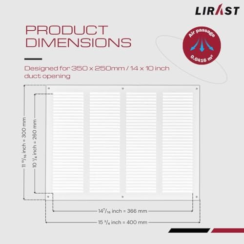 14x10 Vent Cover with Built-in Screen - Image 6
