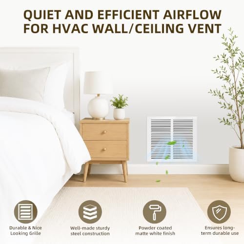 24x24 Return Air Grille for 24"W x 24"H Duct Opening, Return Air Vent Cover - Image 4