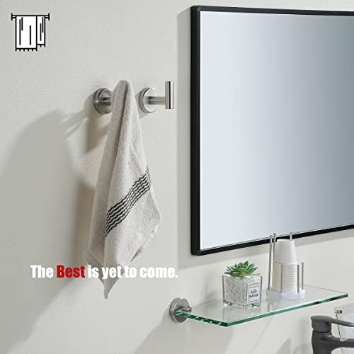 JQK Bathroom Towel Hook Brushed, Coat Robe Clothes Bath Wall Hooks - Image 3