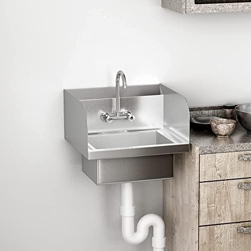 Bonnlo Upgraded Commercial Hand Wash Stainless Steel Prep/Bar Sink - Image 6