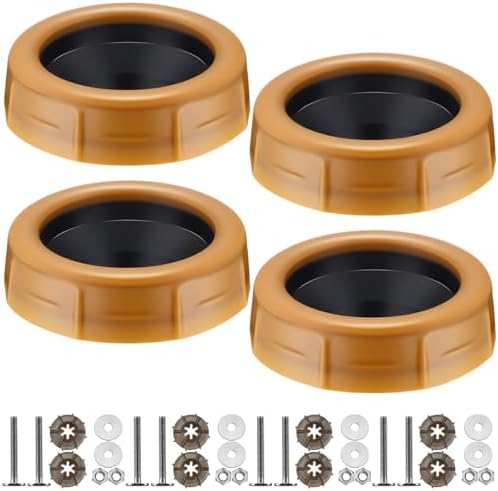 Marsui 4 Pack Toilet Wax Ring Kit by Marsui