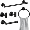 Bathroom Towel Holder Set, 16inch Wall Mounted Black Towel Bar Set by Unknown