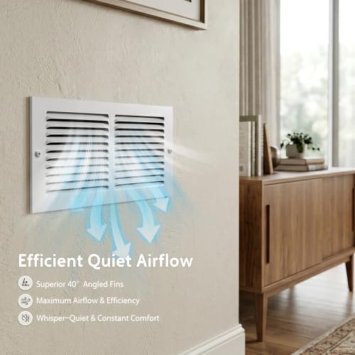 Steel Return Air Grille, Fits Universal Duct Opening, Stamped Durable Steel - Image 6