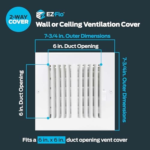 EZ-FLO 6 x 6 Inch Air Vent Cover - Image 2