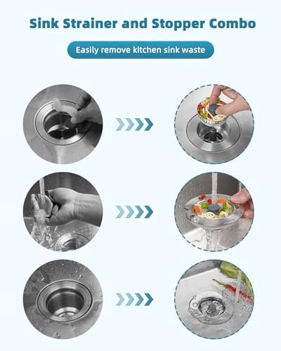 All Metal Sink Drain Strainer for Kitchen Sink - Image 3