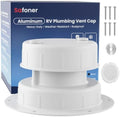 Safoner Aluminum RV Sewer Vent Cap, Plumbing Roof Vent Cover Replacement Kit by Safoner