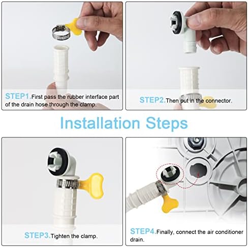 2 Pcs 10 ft Portable Air Conditioner Drain Hose, Mini Split AC Drain Hose - Image 4
