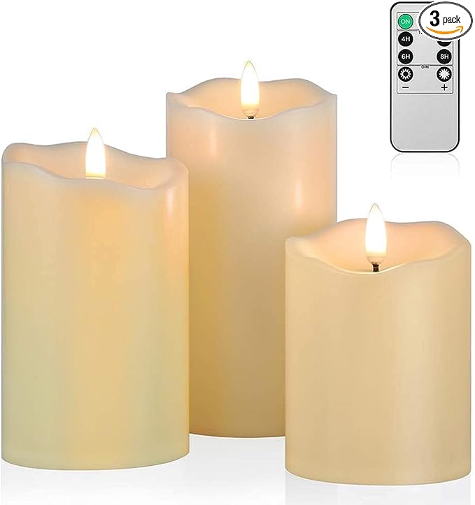 ANGELLOONG Flickering Flameless Candles by CandlesDecorYourHoliday