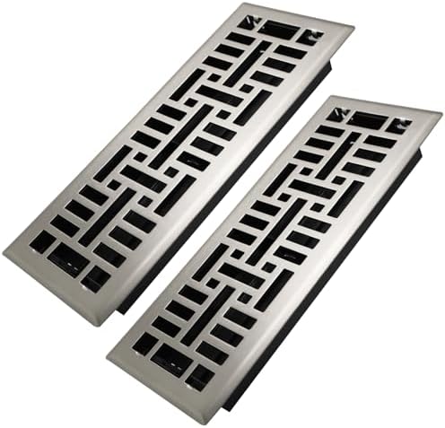Howeall 4x14 Inches 2 Pack Heavy Duty Walkable Floor Register Easy Adjust Air by Howeall