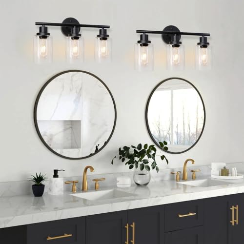 Unicozin 2 Pack Modern Bathroom Light Fixtures, 3 Light Vanity Lights, Living - Image 7