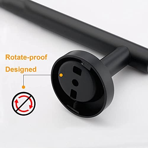 Nolimas Matte Black Bath Hand Towel Bar Single Bars Towel Rack Rod Classic Wall - Image 5