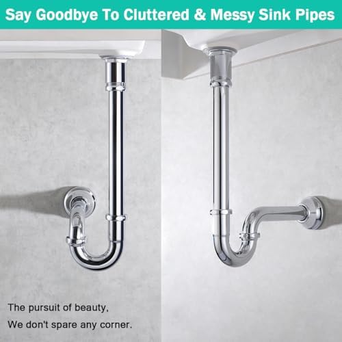 Brass P Trap U-Shape 1 1/4 inch Sink Drain Pipe - Image 3