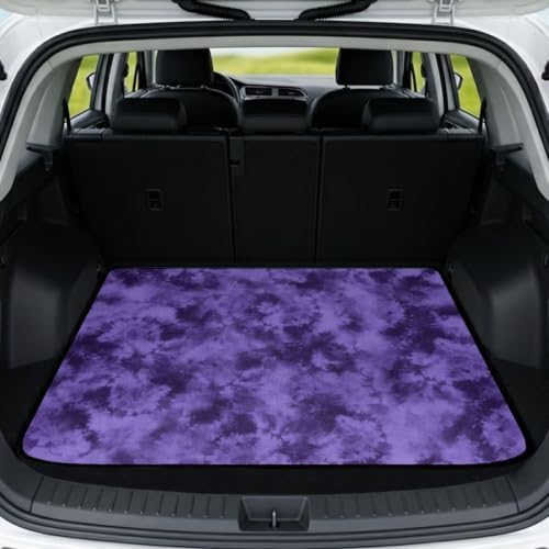Purple Waterproof Car Trunk Mat 29"x39" by Darisoco