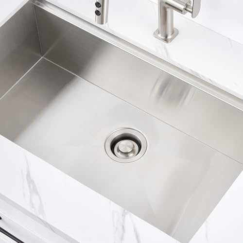 Luxier GD02-B Kitchen Sink Garbage Disposal Flange and Stopper in Brushed - Image 4