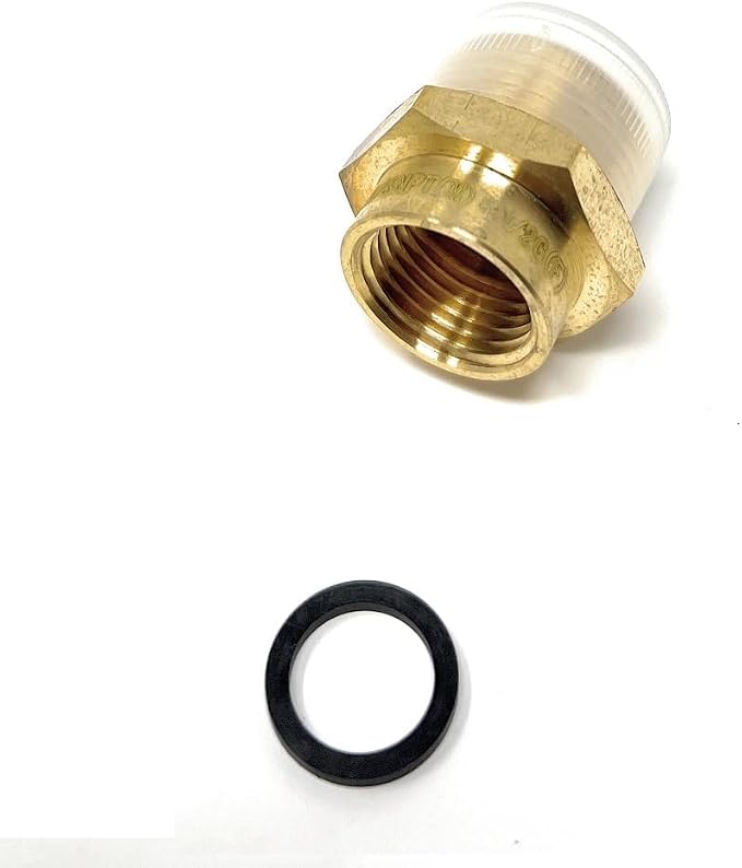 Cascada 1/2" G Thread Female to 3/4" NPT Thread Male Pipe Fitting Adapter - Image 5