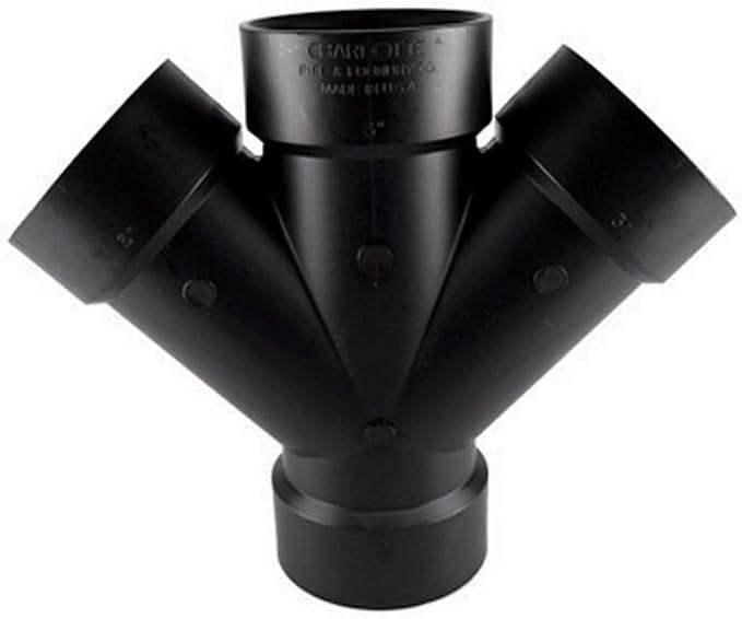 Charlotte Pipe 3 In. All Hub Double ABS Wye by Charlotte+Pipe