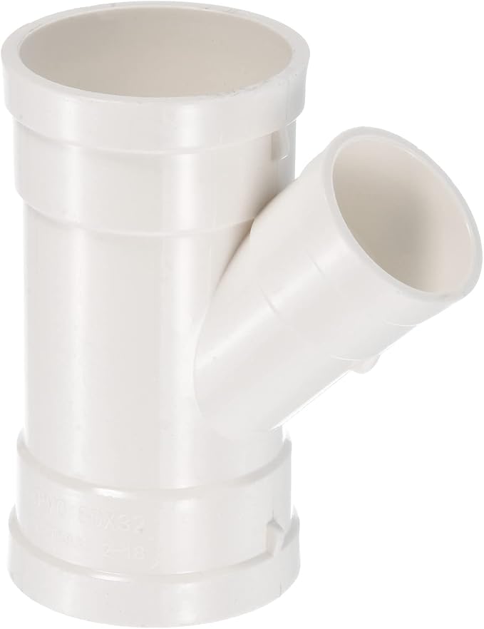 PATIKIL 2" to 1-1/4" Wye Pipe Fitting, Y-Shape Splitter Duct Hose Connector by PATIKIL