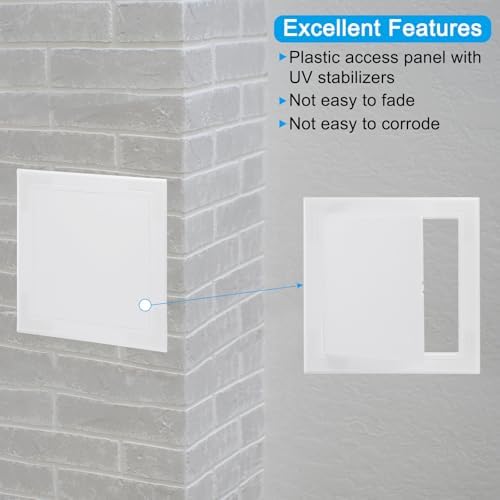 PATIKIL 4x4 inch Self-Adhesive Access Panel, ABS Plumbing Access Doors Easy - Image 3
