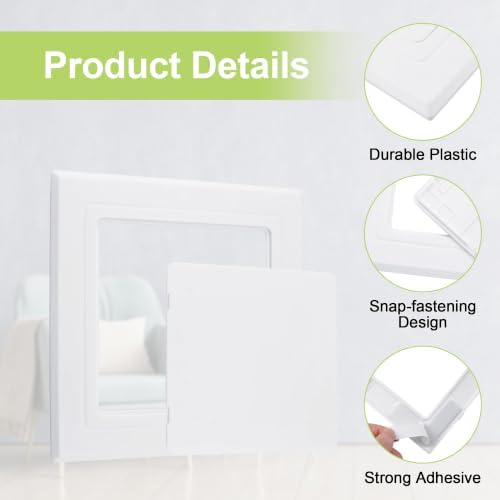 Self Adhesive Access Panel for Drywall 4.7 x 4.7 inch Surface-Mounted Wall Hole - Image 4