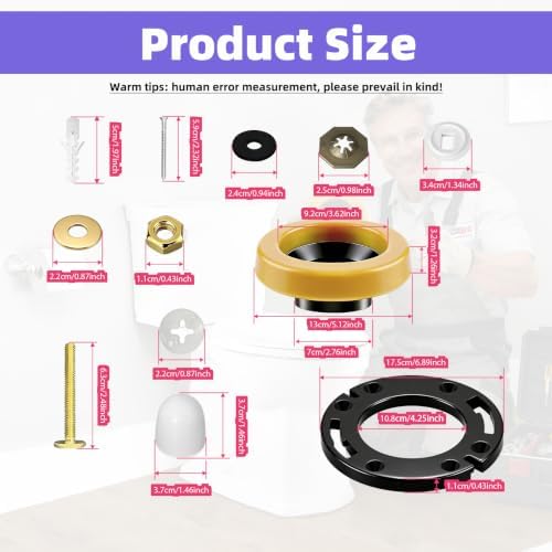 Soujkooy 3Pcs Toilet Wax Ring Kit - Image 2