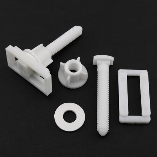 2 Sets Toilet Seat Screw Kit Rectangular Toilet Seat Hinge Bolt Screw Toilet - Image 4