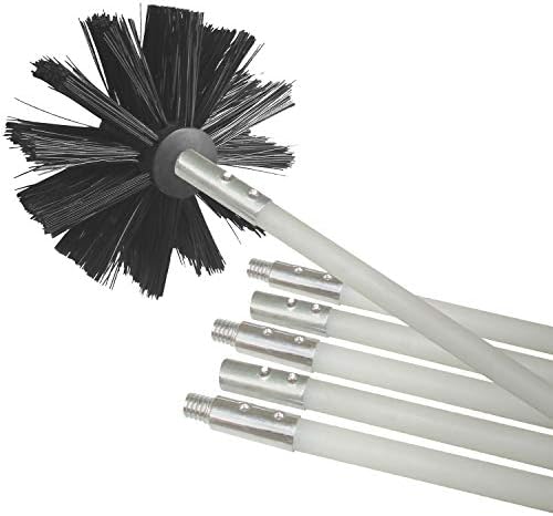 Deflecto DVBRUSH12K/6 Dryer Duct Cleaning Kit, Lint Remover, Extends up to 12 by Deflecto