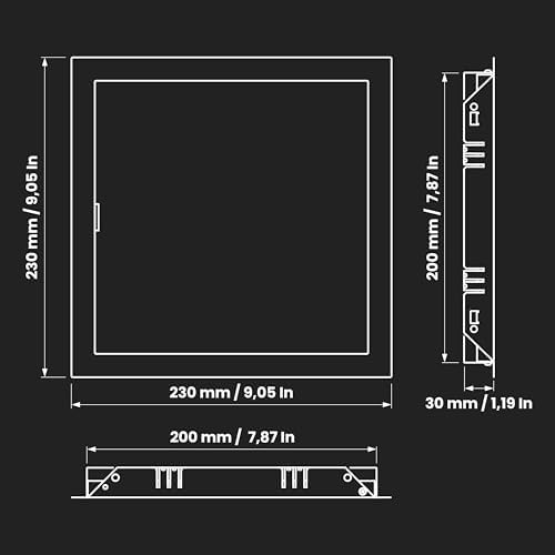 Repa Market 8 x 8 Inch Anthracite Access Panel/Galvanized Steel/Access Door - Image 2