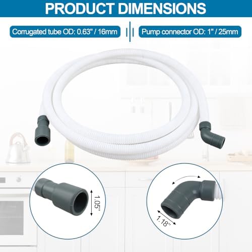W11381654 12' Dishwasher Drain Hose Replacement - Image 3