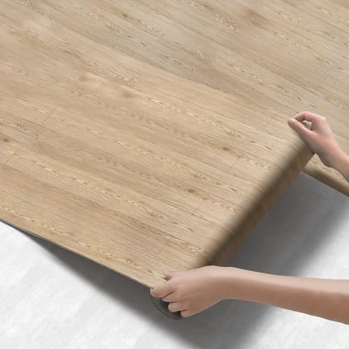 3D Peel and Stick Vinyl Floor Tile Roll Wood Plank Sticker 15.75"x 79"/8.6 Sq.Ft by Unknown