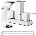 FORIOUS Bathroom Sink Faucet 4 Inch Centerset 2 or 3 Hole Polished Chrome by FORIOUS