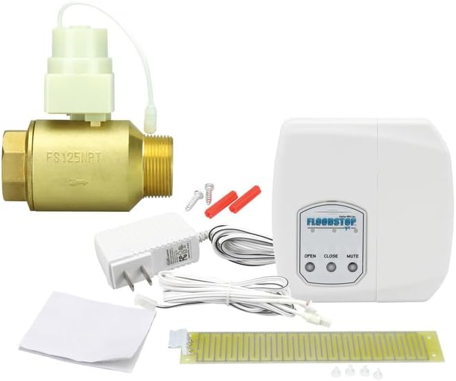 FloodStop Water Heater Leak Detector Kit, 1-1/4" NPT MIP x FIP | Automatic by FloodStop