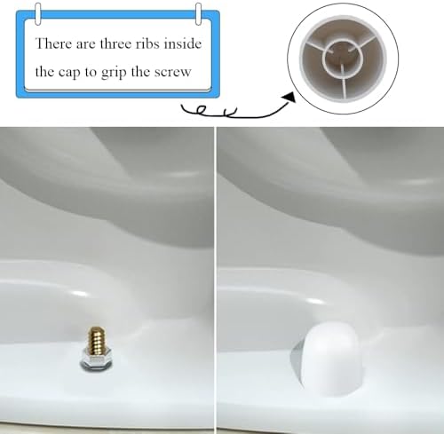 Toilet Bolt Caps Toilet Bolt Covers Toilet Screw Cover Caps Decorative Toilet - Image 4